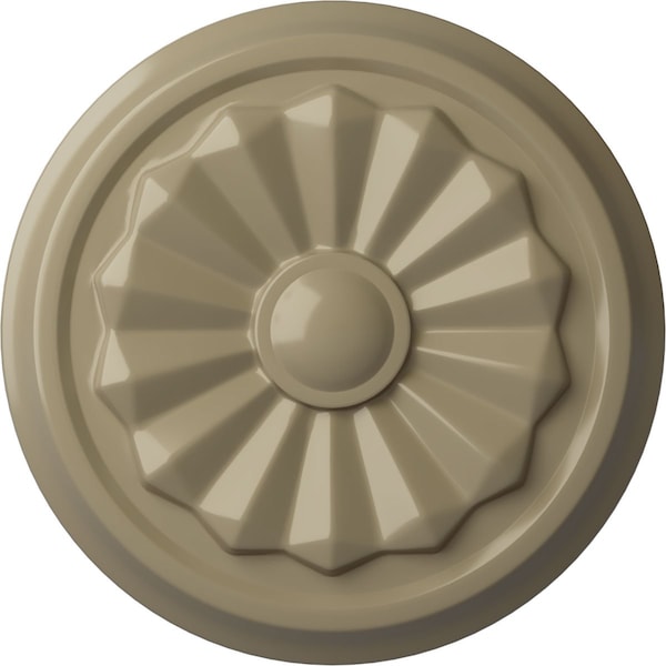 Ekena Millwork Olivia Ceiling Medallion (Fits Canopies up to 2 1/8"), Hand-Painted Gobi Desert, 7 7/8"OD x 1 1/8"P CM07OLGDF - main